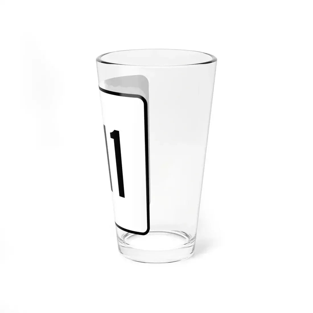 NH Route 111 (New Hampshire) (Road Sign) Pint Glass 16oz - Go Mug Yourself