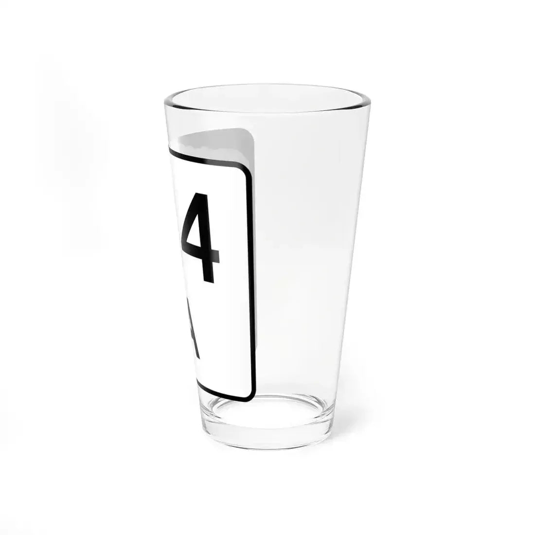 NH Route 114A (New Hampshire) (Road Sign) Pint Glass 16oz - Go Mug Yourself
