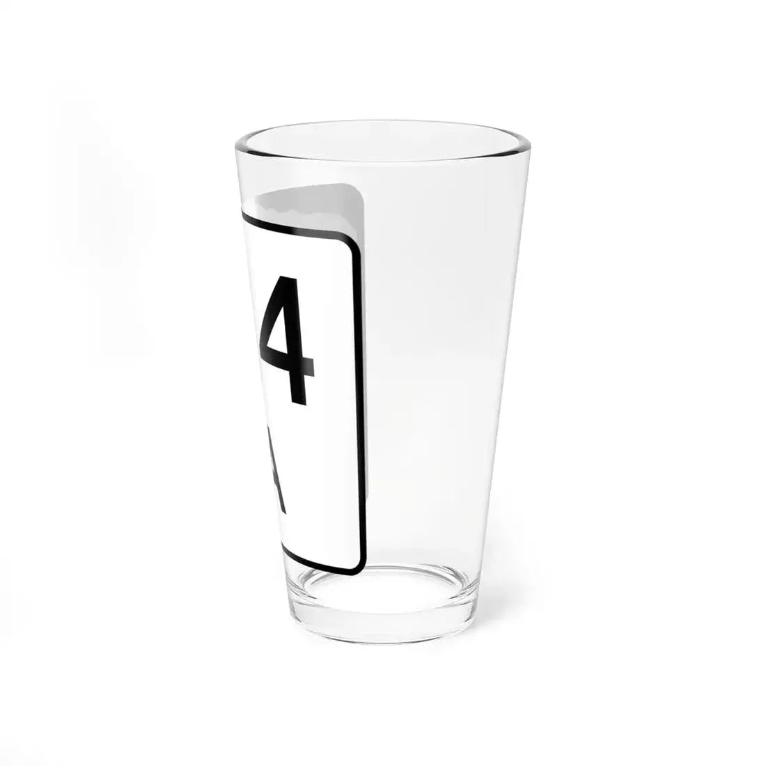 NH Route 114A (New Hampshire) (Road Sign) Pint Glss 16oz - Go Mug Yourself