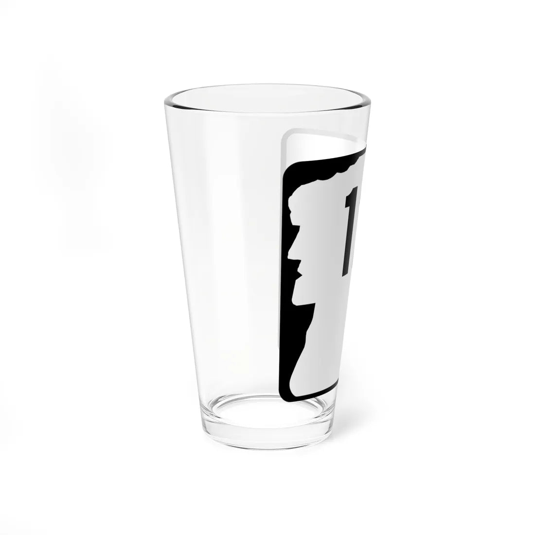 NH Route 121A (New Hampshire) (Road Sign) Pint Glss 16oz - Go Mug Yourself