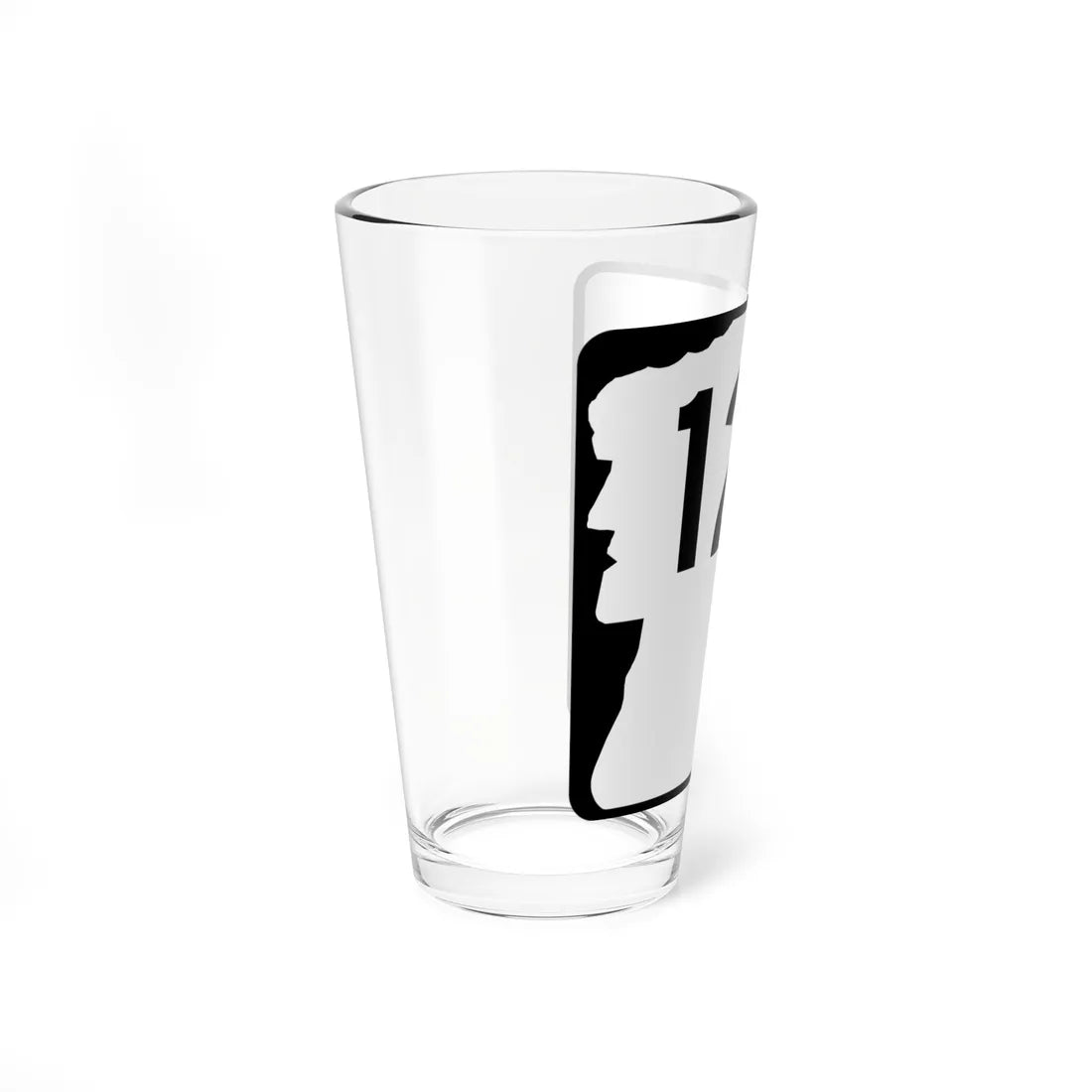 NH Route 123A (New Hampshire) (Road Sign) Pint Glss 16oz - Go Mug Yourself