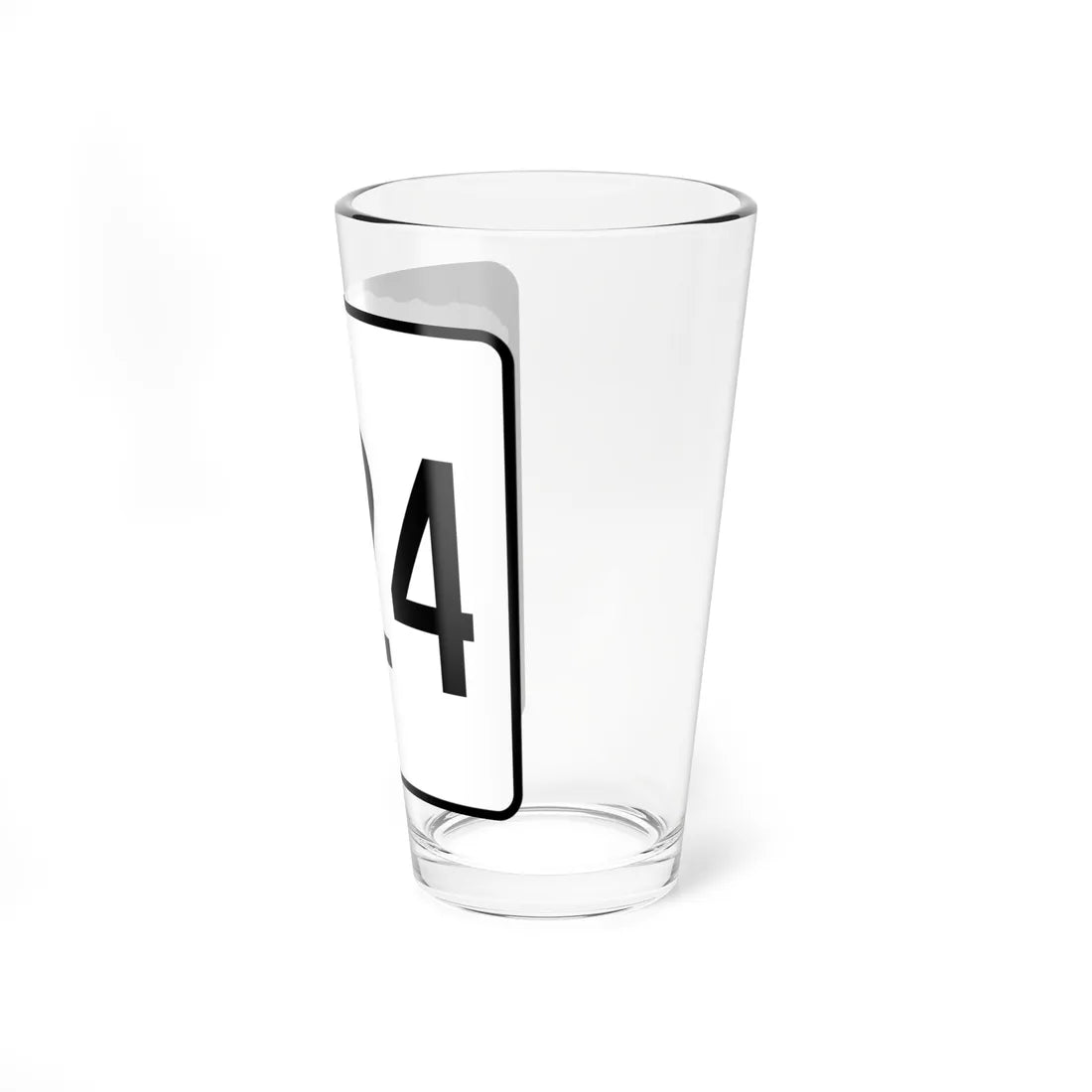 NH Route 124 (New Hampshire) (Road Sign) Pint Glss 16oz - Go Mug Yourself