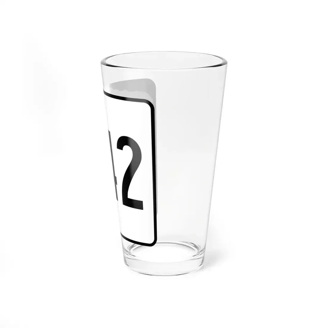 NH Route 142 (New Hampshire) (Road Sign) Pint Glss 16oz - Go Mug Yourself
