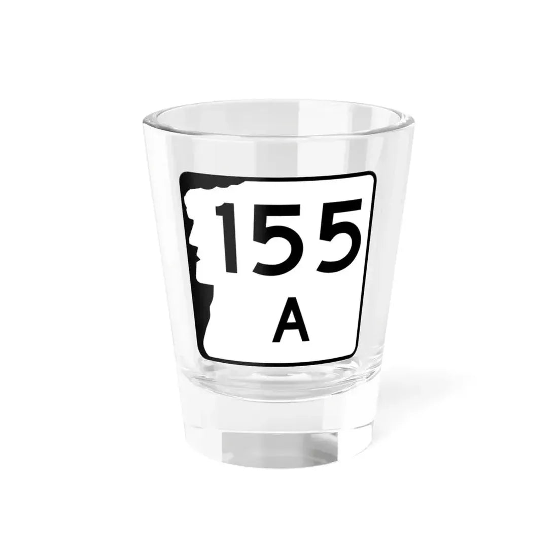 NH Route 155A (New Hampshire) (Road Sign) Shot Glass 1.5oz 1.5oz - Go Mug Yourself