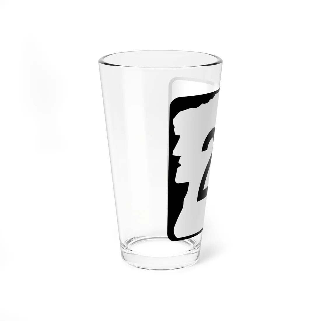 NH Route 25 (New Hampshire) (Road Sign) Pint Glss 16oz - Go Mug Yourself