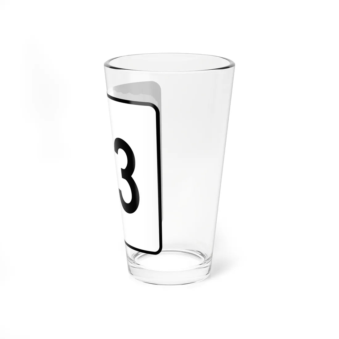 NH Route 33 (New Hampshire) (Road Sign) Pint Glss 16oz - Go Mug Yourself