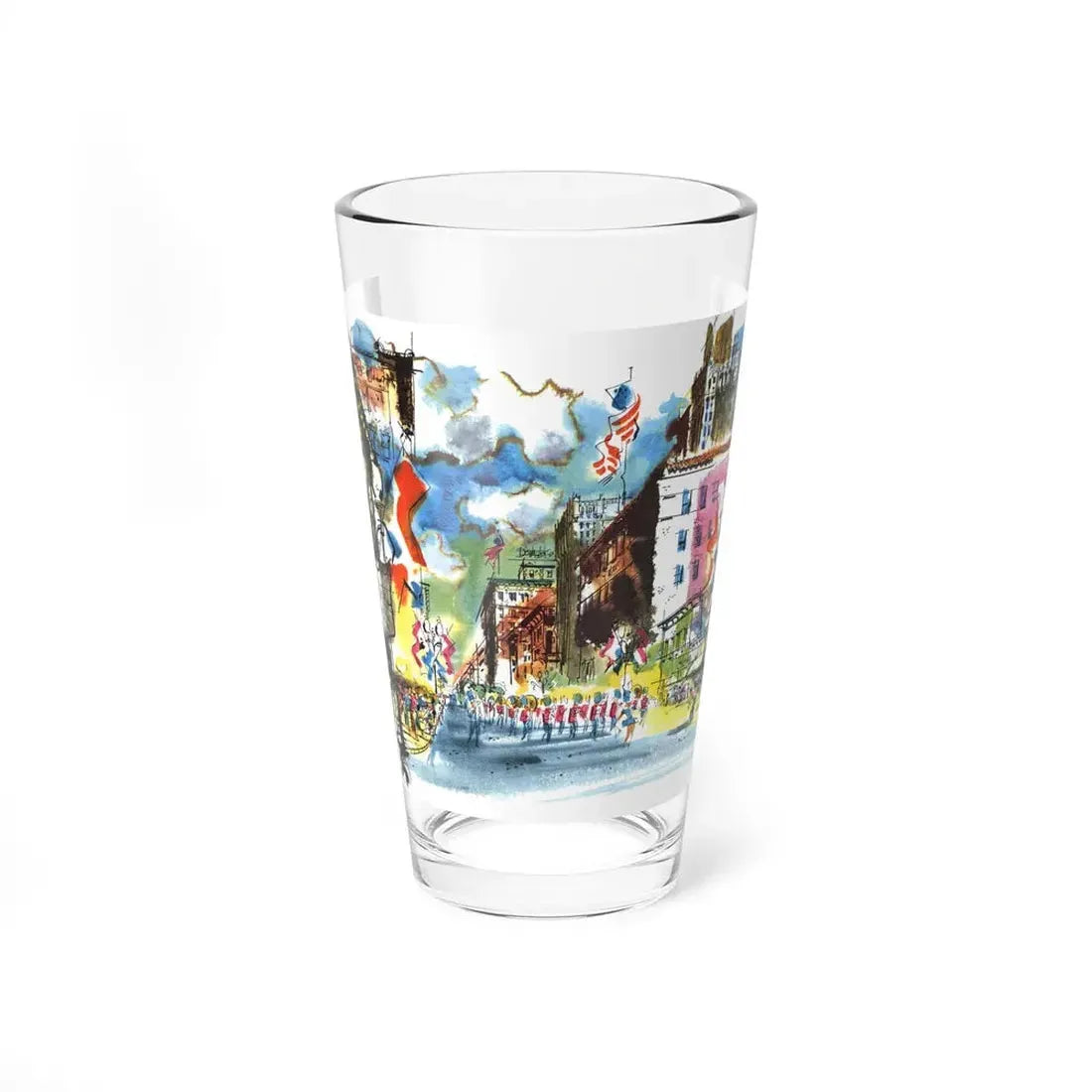 Nicollet Avenue, Minneapolis by Cedric Adams, Esquire, 1954 (Magazine Illustration) Pint Glass 16oz 16oz - Go Mug Yourself