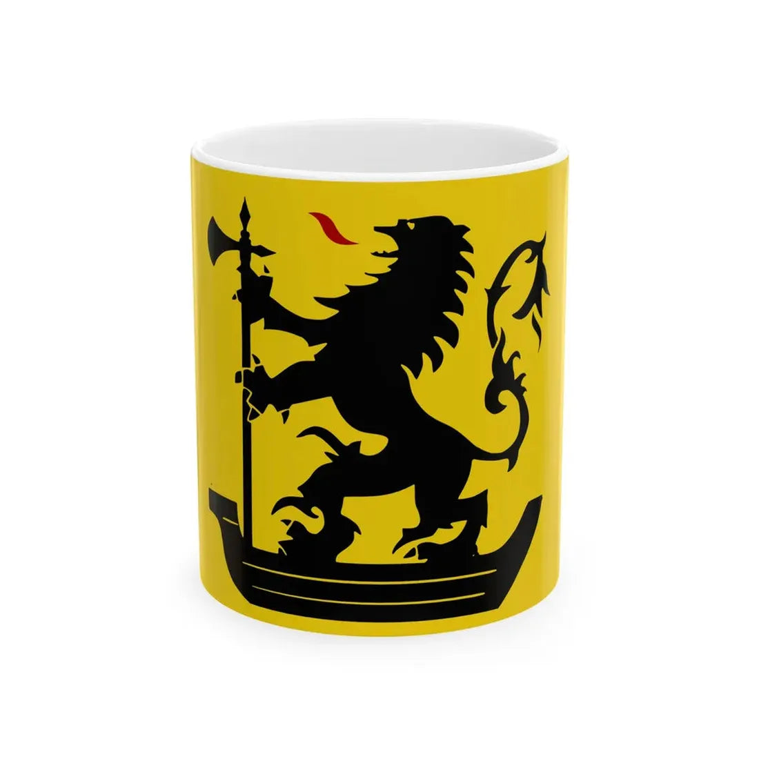 Nieuwpoort B vlag (Belgium) White Coffee Mug 11oz - Go Mug Yourself
