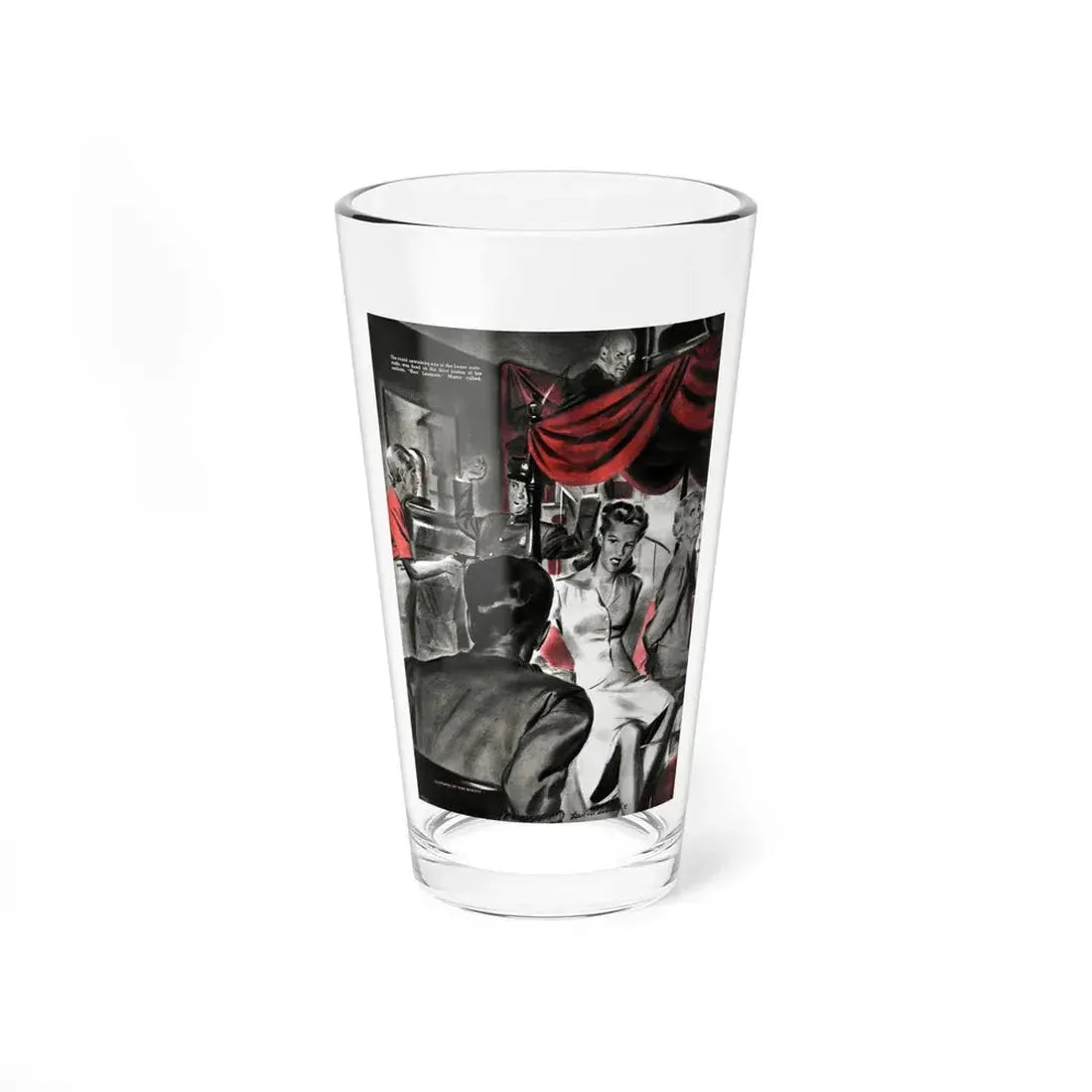 Night At The Narrows, Liberty magazine, September 5, 1942 (Magazine Illustration) Pint Glass 16oz 16oz - Go Mug Yourself