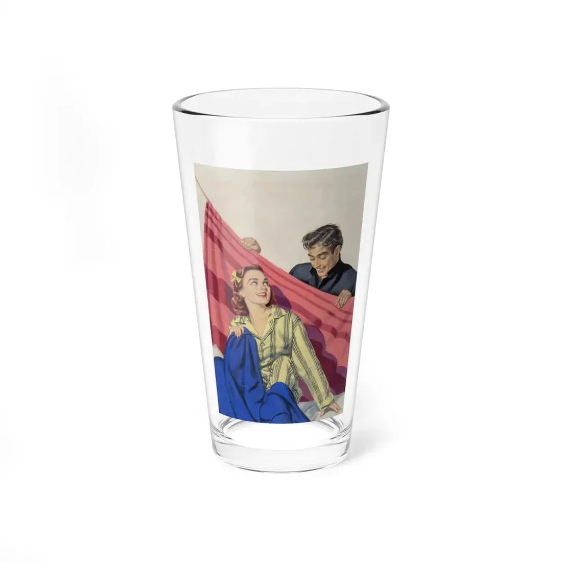 Night Bus, 1951 (Magazine Illustration) Pint Glass 16oz 16oz - Go Mug Yourself