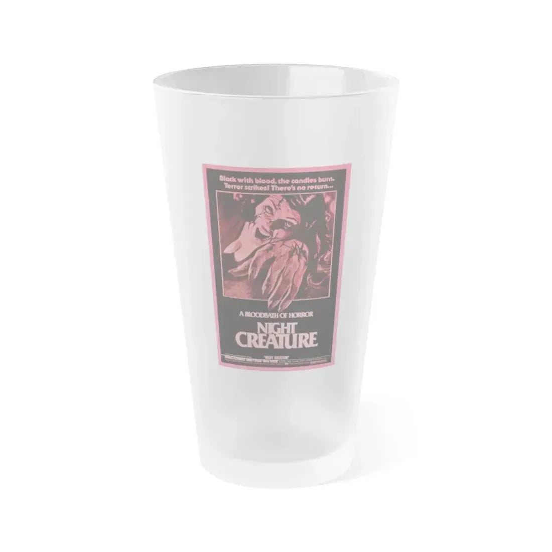NIGHT CREATURE (OUT OF THE DARKNESS) 1978 Movie Poster - Frosted Pint Glass 16oz 16oz Frosted - Go Mug Yourself