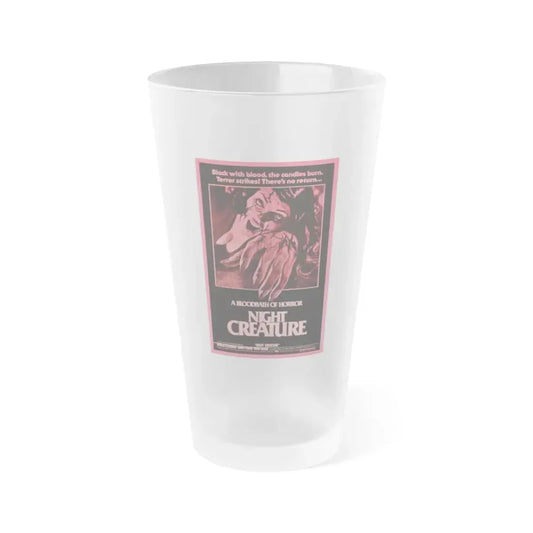 NIGHT CREATURE (OUT OF THE DARKNESS) 1978 Movie Poster - Frosted Pint Glass 16oz 16oz Frosted - Go Mug Yourself