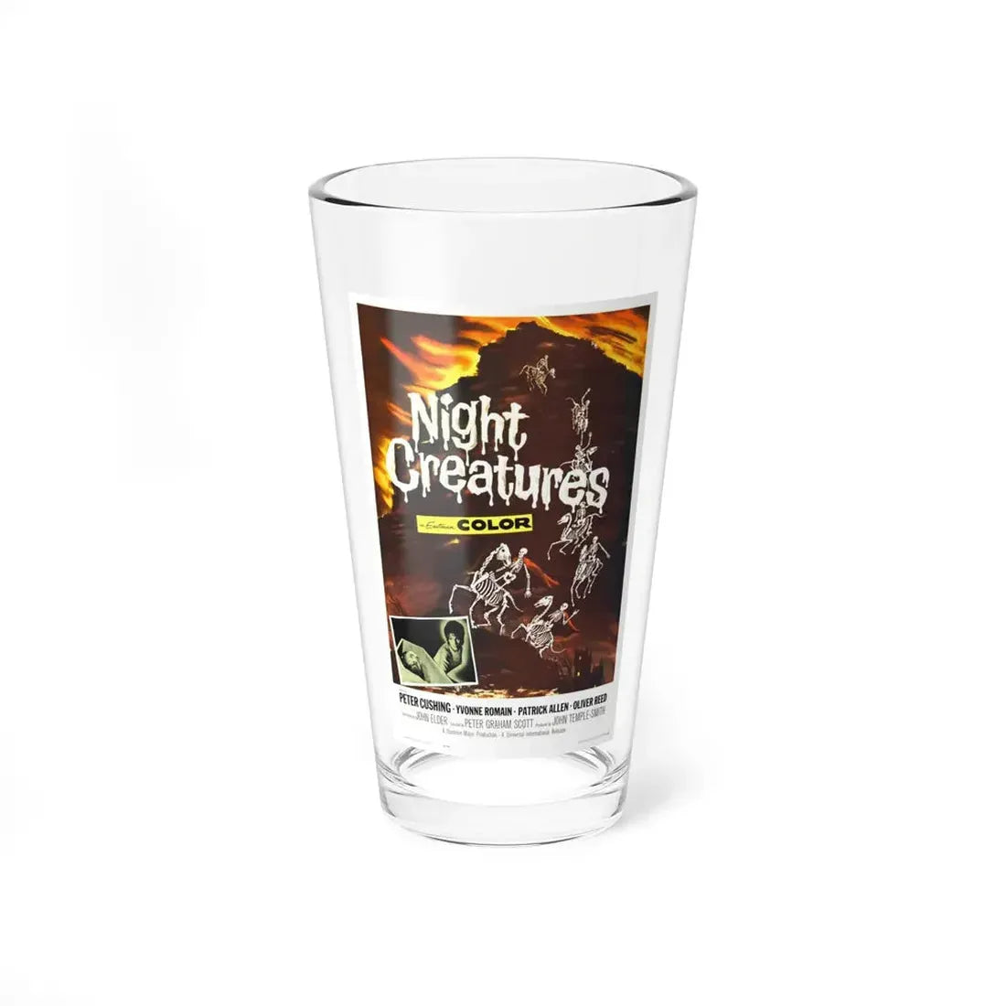 NIGHT CREATURES 1962 Movie Poster - Pint Glass 16oz 16oz - Go Mug Yourself