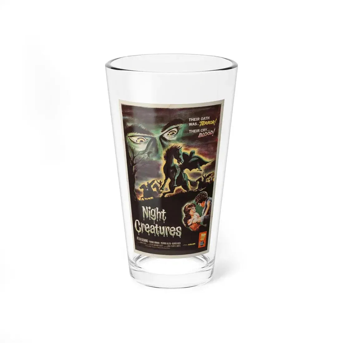 NIGHT CREATURES (4) 1962 Movie Poster - Pint Glass 16oz 16oz - Go Mug Yourself