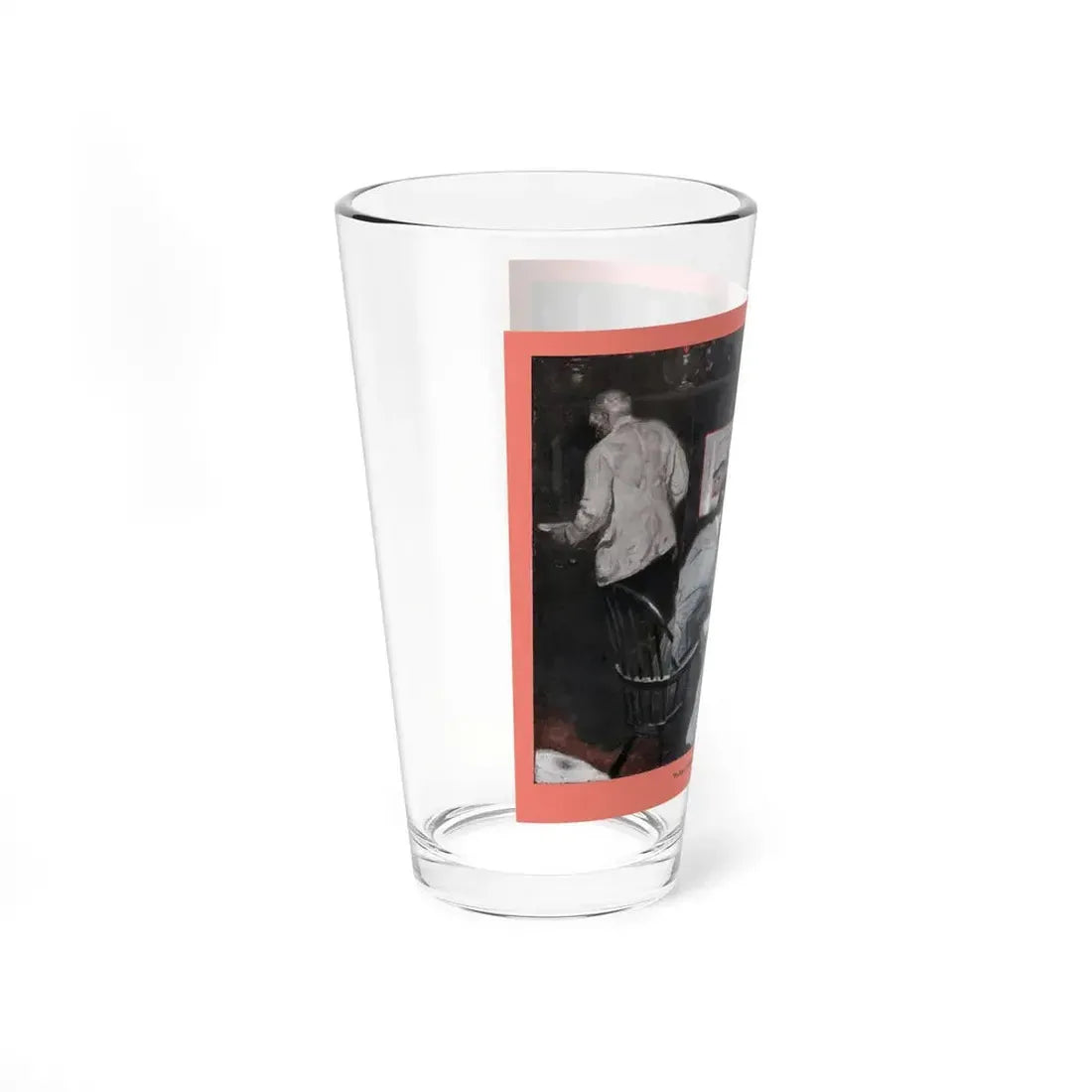 Night-desk Daddies (1), The American Magazine, December 1936 (Magazine Illustration) Pint Glass 16oz - Go Mug Yourself