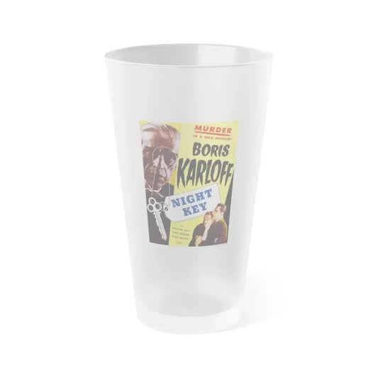 NIGHT KEY (2) 1937 Movie Poster - Frosted Pint Glass 16oz 16oz Frosted - Go Mug Yourself