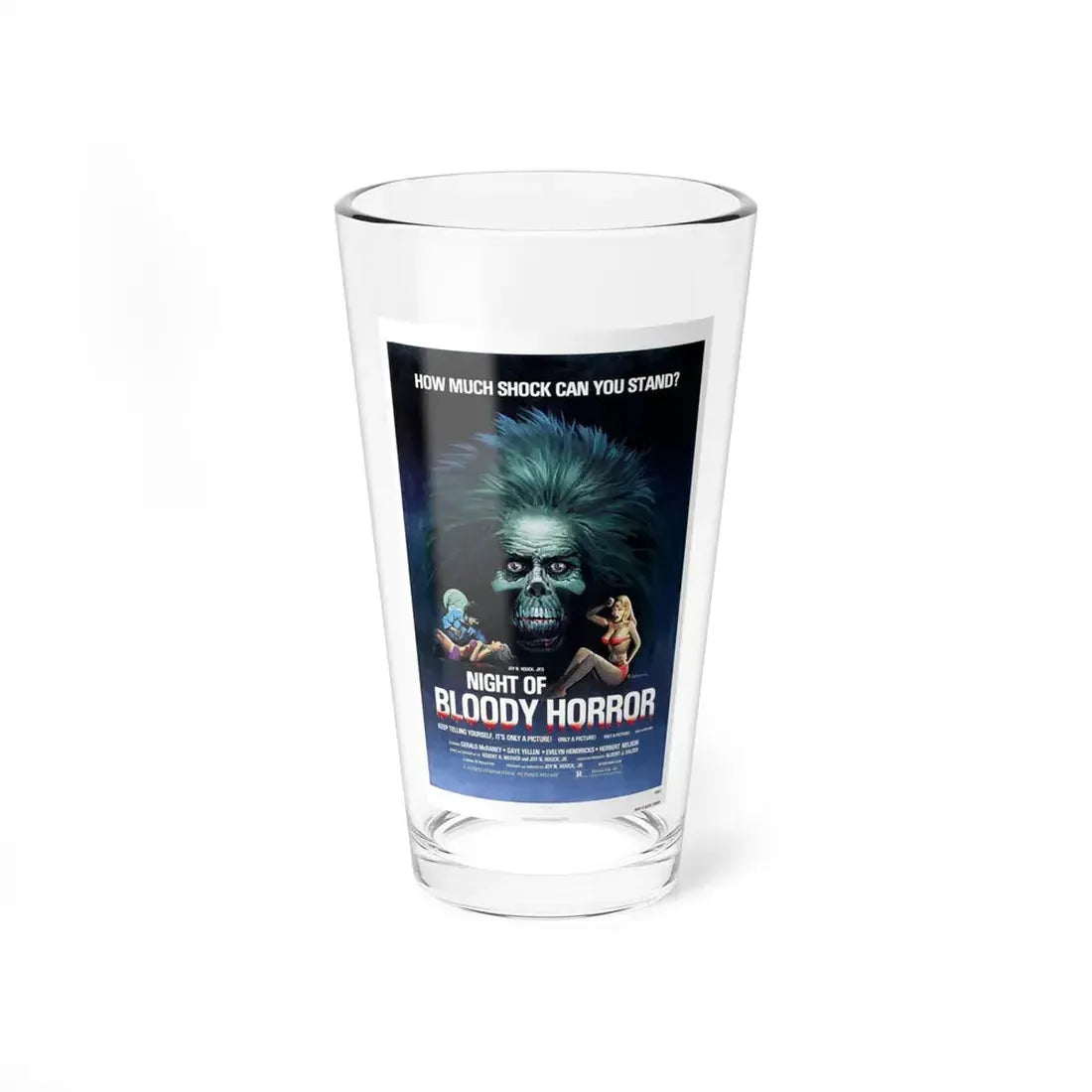 NIGHT OF BLOODY HORROR 1969 Movie Poster - Pint Glass 16oz 16oz - Go Mug Yourself