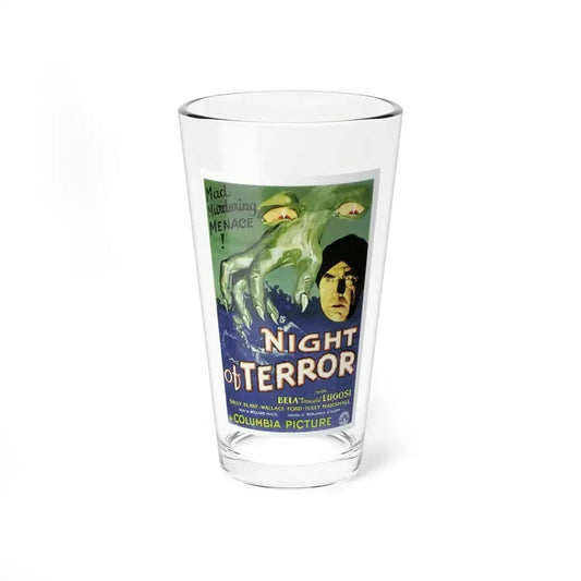 NIGHT OF TERROR 1933 Movie Poster - Pint Glass 16oz 16oz - Go Mug Yourself