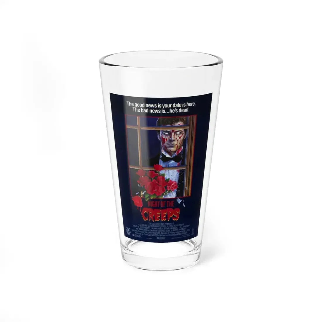 NIGHT OF THE CREEPS 1986 Movie Poster - Pint Glass 16oz 16oz - Go Mug Yourself
