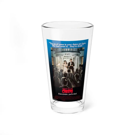 NIGHT OF THE CREEPS (2) 1986 Movie Poster - Pint Glass 16oz 16oz - Go Mug Yourself