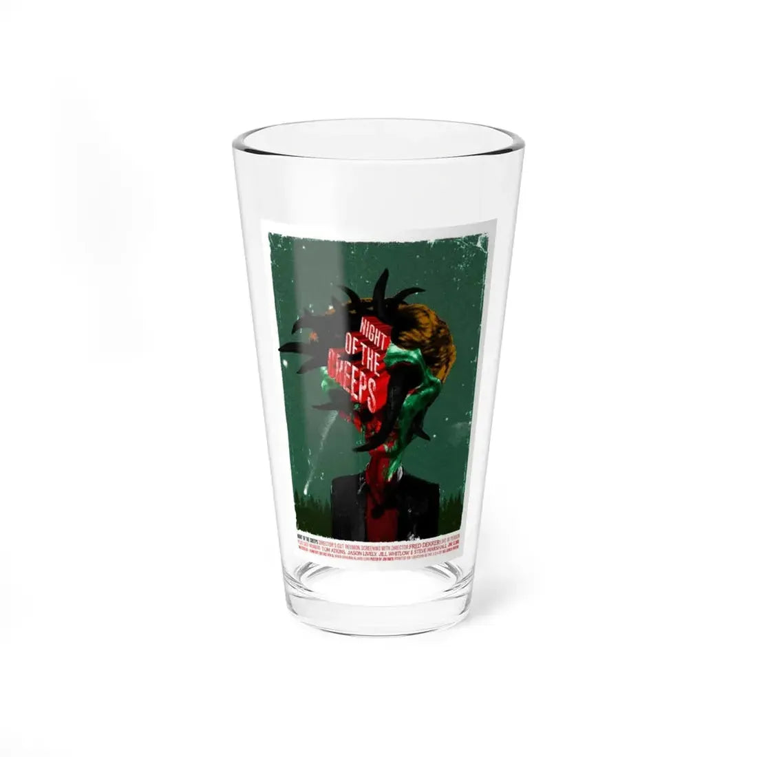 NIGHT OF THE CREEPS (3) 1986 Movie Poster - Pint Glass 16oz 16oz - Go Mug Yourself