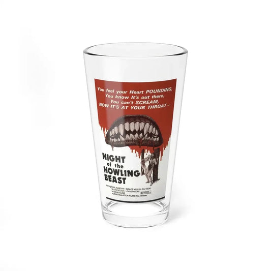 NIGHT OF THE HOWLING BEAST (WEREWOLF AND THE YETI) 1975 Movie Poster - Pint Glass 16oz 16oz - Go Mug Yourself