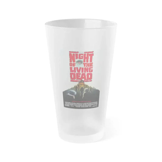 NIGHT OF THE LIVING DEAD 1990 Movie Poster - Frosted Pint Glass 16oz 16oz Frosted - Go Mug Yourself