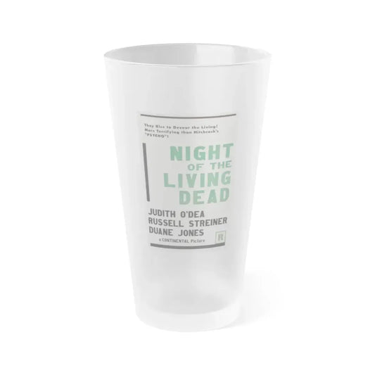 NIGHT OF THE LIVING DEAD (5) 1968 Movie Poster - Frosted Pint Glass 16oz 16oz Frosted - Go Mug Yourself