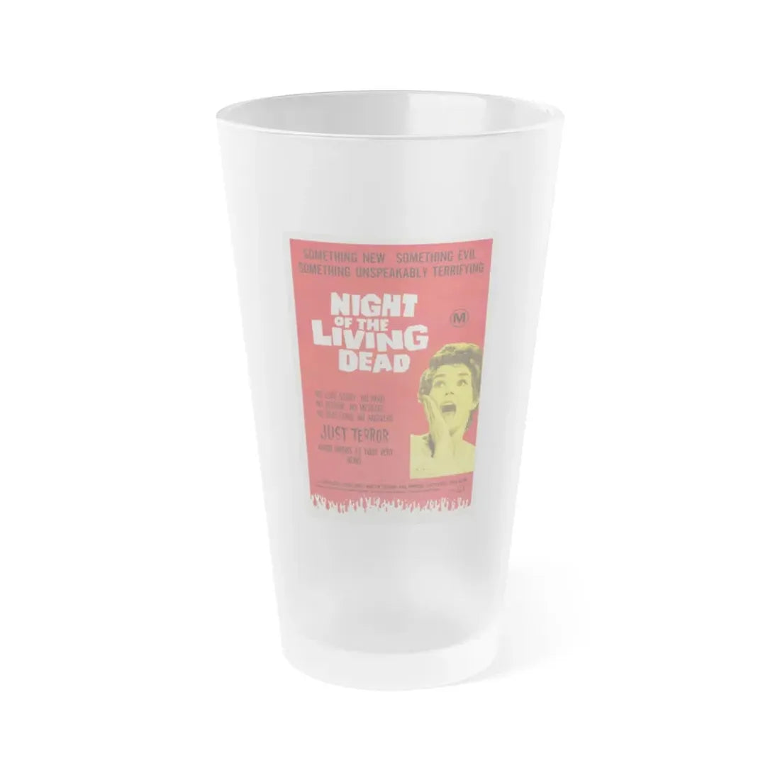 NIGHT OF THE LIVING DEAD (AUSTRALIA) 1968 Movie Poster - Frosted Pint Glass 16oz 16oz Frosted - Go Mug Yourself