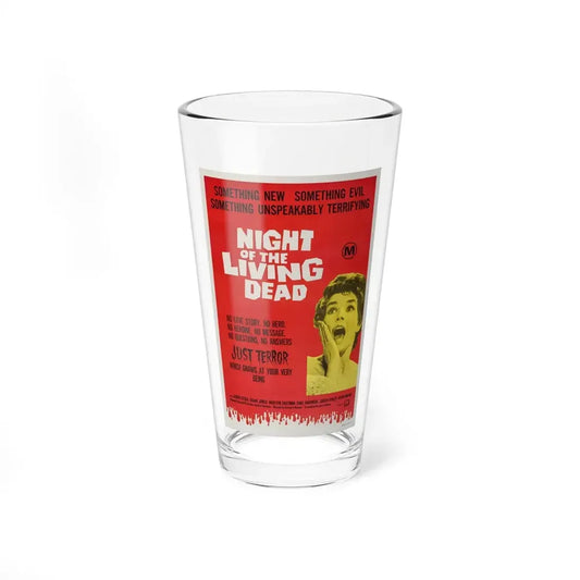 NIGHT OF THE LIVING DEAD (AUSTRALIA) 1968 Movie Poster - Pint Glass 16oz 16oz - Go Mug Yourself