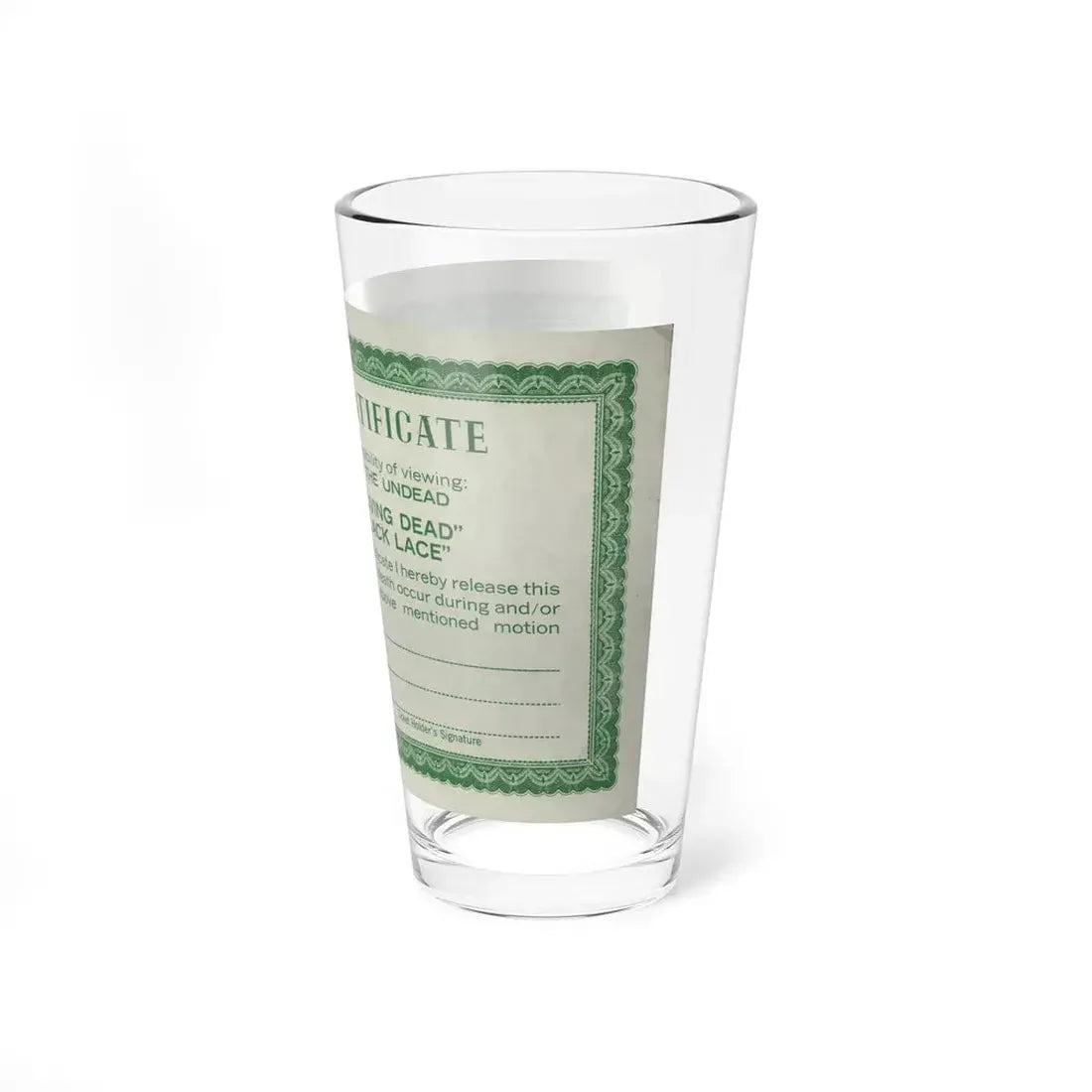 NIGHT OF THE LIVING DEAD + BLOOD AND BLACK LACE 1968 Movie Poster - Pint Glass 16oz - Go Mug Yourself