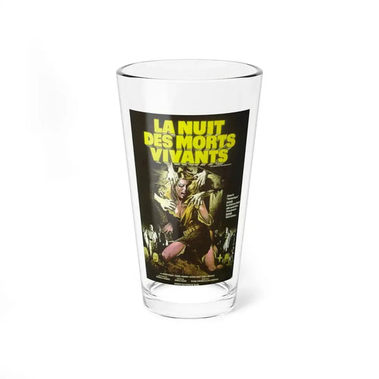 NIGHT OF THE LIVING DEAD (FRENCH) 1968 Movie Poster - Pint Glass 16oz 16oz - Go Mug Yourself