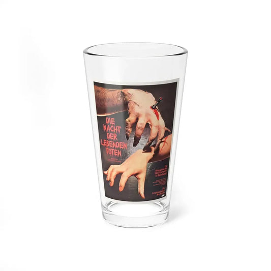 NIGHT OF THE LIVING DEAD (GERMAN) 1968 Movie Poster - Pint Glass 16oz 16oz - Go Mug Yourself