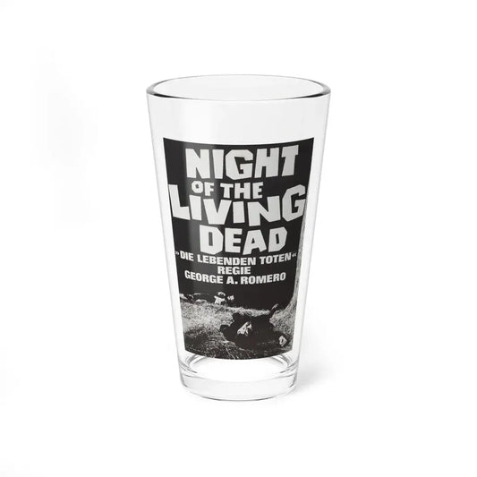 NIGHT OF THE LIVING DEAD (GERMAN) 3 1968 Movie Poster - Pint Glass 16oz 16oz - Go Mug Yourself