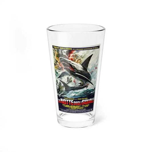 NIGHT OF THE SHARKS 1988 Movie Poster - Pint Glass 16oz 16oz - Go Mug Yourself