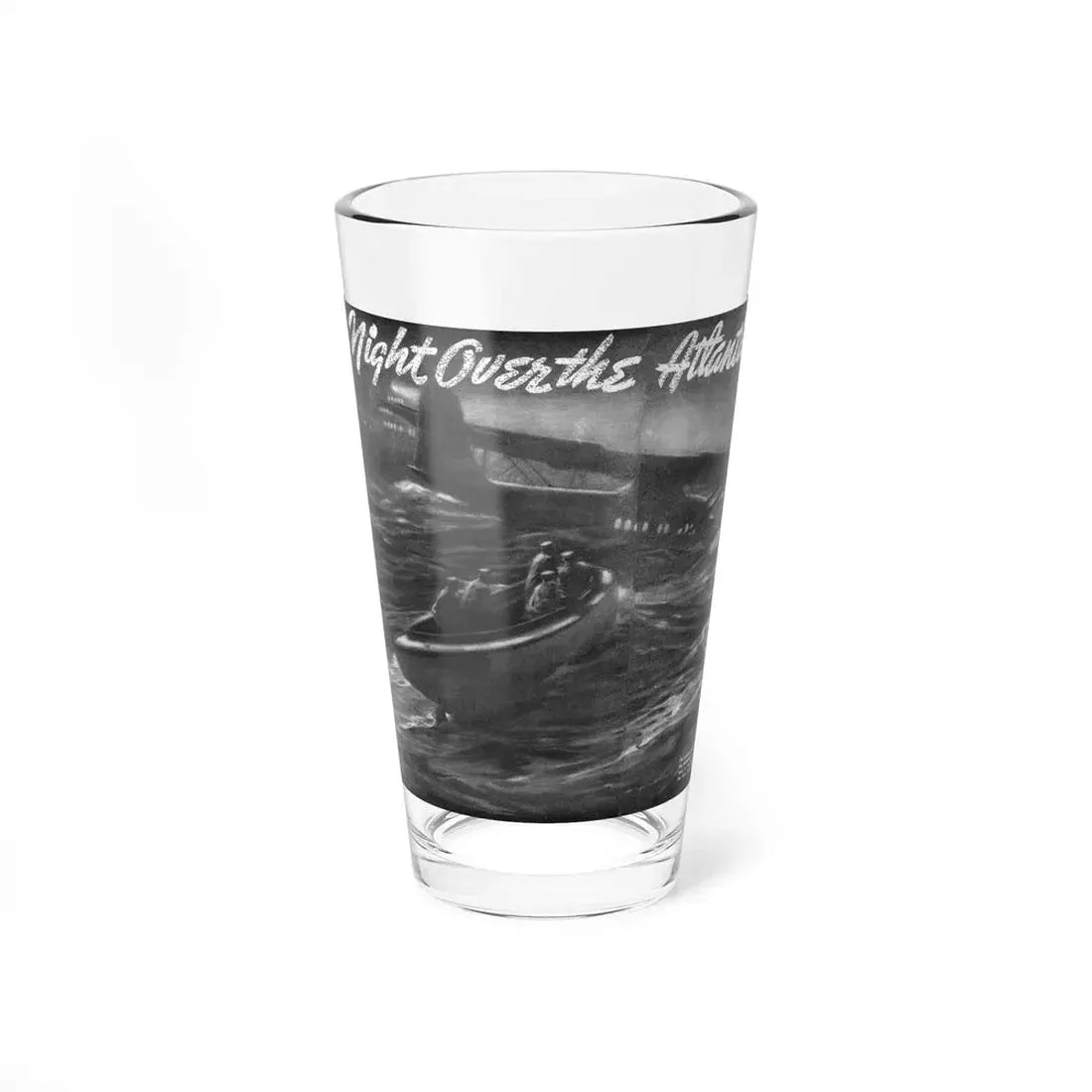 Night Over the Atlantic, Liberty magazine, September 25, 1937 (Magazine Illustration) Pint Glass 16oz 16oz - Go Mug Yourself