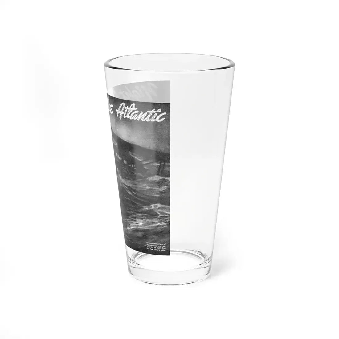 Night Over the Atlantic, Liberty magazine, September 25, 1937 (Magazine Illustration) Pint Glass 16oz - Go Mug Yourself