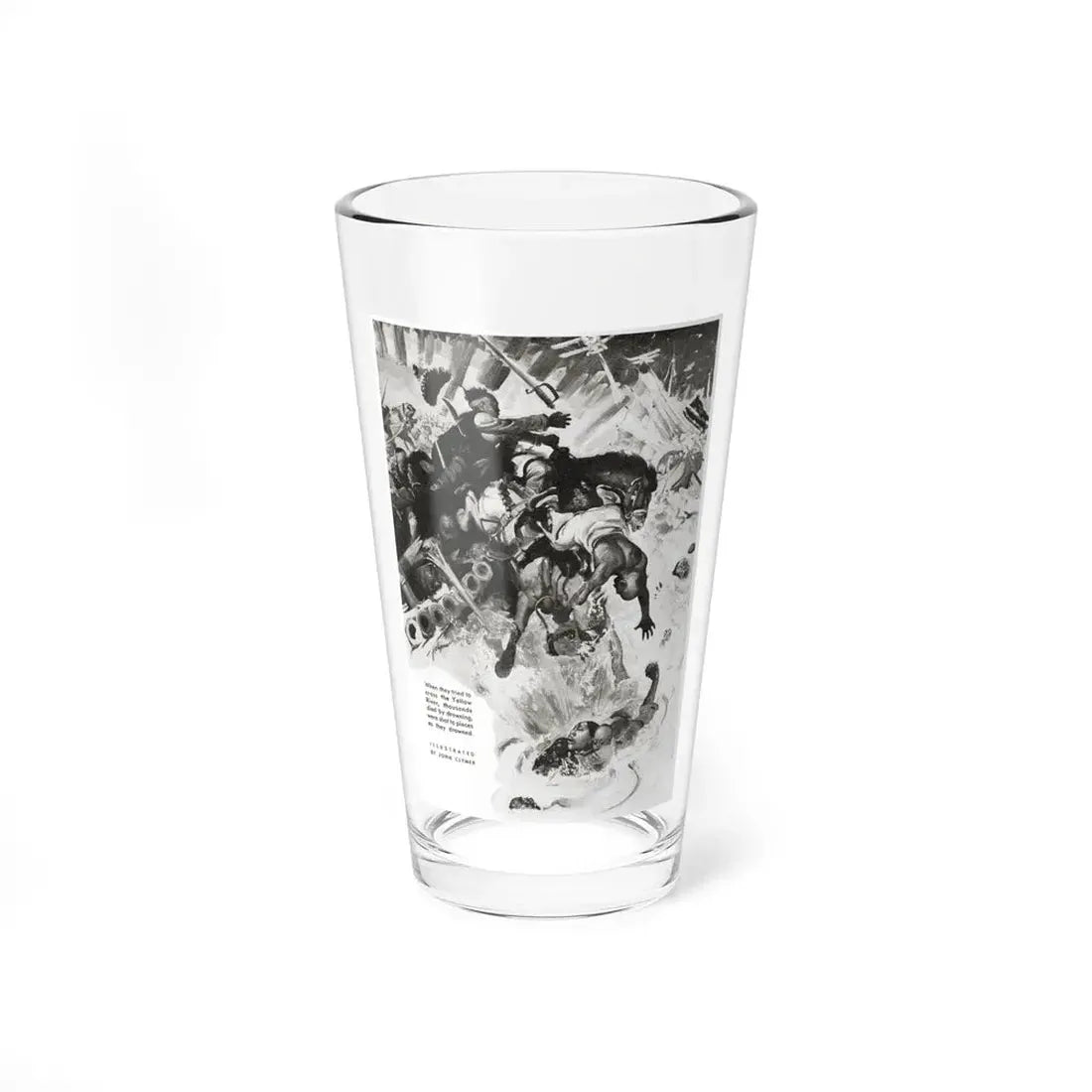 Night Raiders In China, Liberty magazine, July 31, 1937 (Magazine Illustration) Pint Glass 16oz 16oz - Go Mug Yourself
