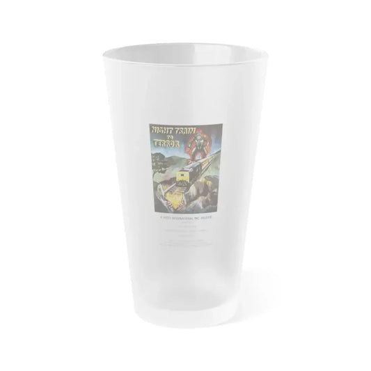 NIGHT TRAIN TO TERROR (2) 1985 Movie Poster - Frosted Pint Glass 16oz 16oz Frosted - Go Mug Yourself