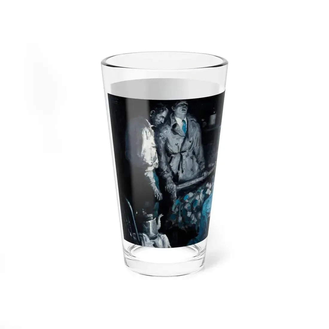 Night Vigil, 1946 (Magazine Illustration) Pint Glass 16oz - Go Mug Yourself