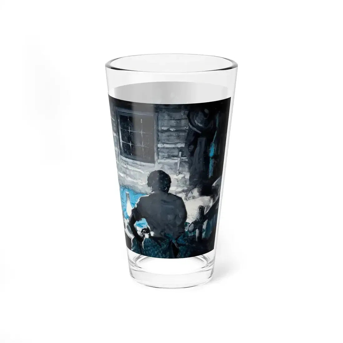 Night Vigil, 1946 (Magazine Illustration) Pint Glass 16oz - Go Mug Yourself