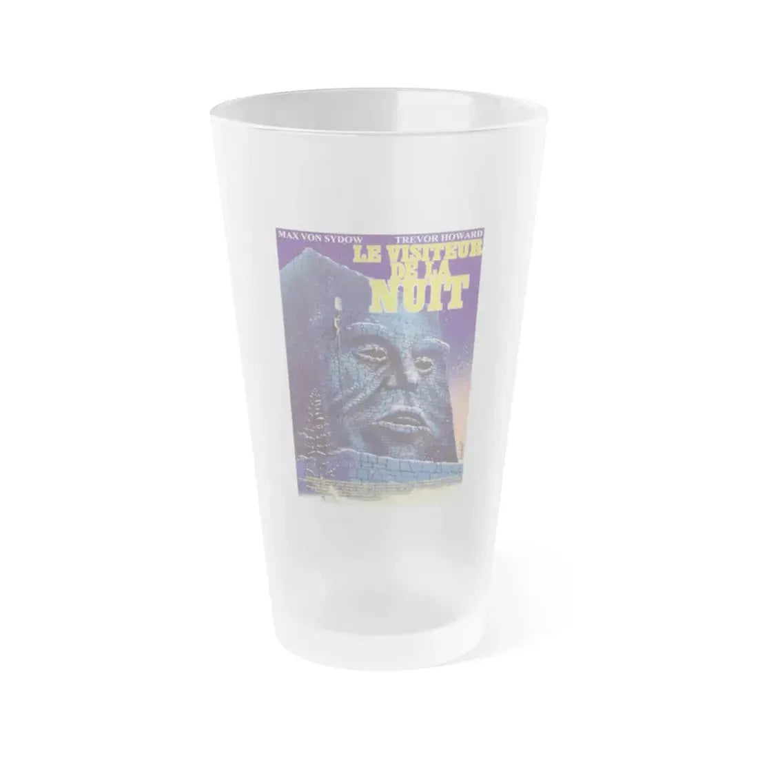 NIGHT VISITOR (BENEDEK) 2 1971 Movie Poster - Frosted Pint Glass 16oz 16oz Frosted - Go Mug Yourself