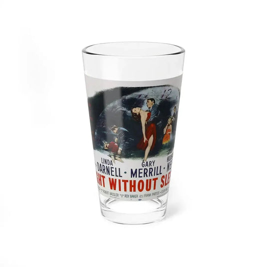 NIGHT WITHOUT SLEEP 1952 Movie Poster - Pint Glass 16oz 16oz - Go Mug Yourself
