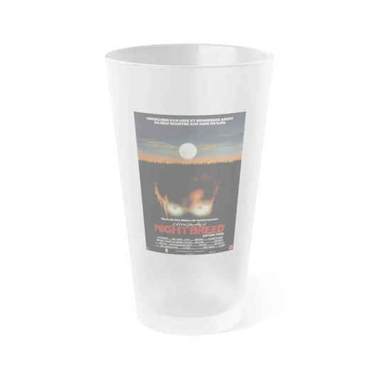 NIGHTBREED (DANISH) 1990 Movie Poster - Frosted Pint Glass 16oz 16oz Frosted - Go Mug Yourself