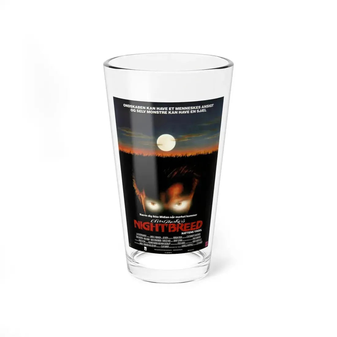 NIGHTBREED (DANISH) 1990 Movie Poster - Pint Glass 16oz 16oz - Go Mug Yourself