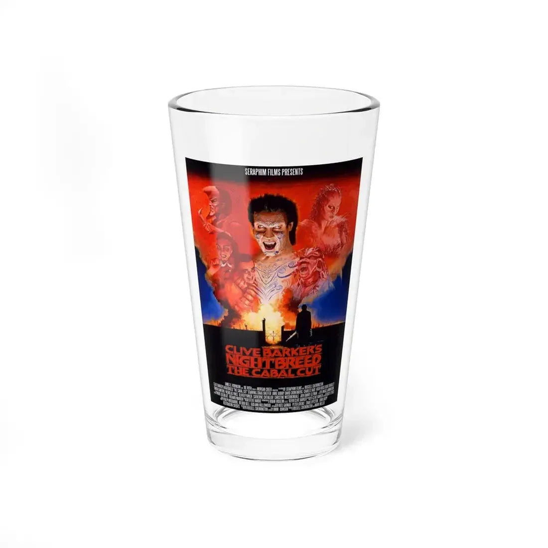 NIGHTBREED THE CABAL CUT 1990 Movie Poster - Pint Glass 16oz 16oz - Go Mug Yourself