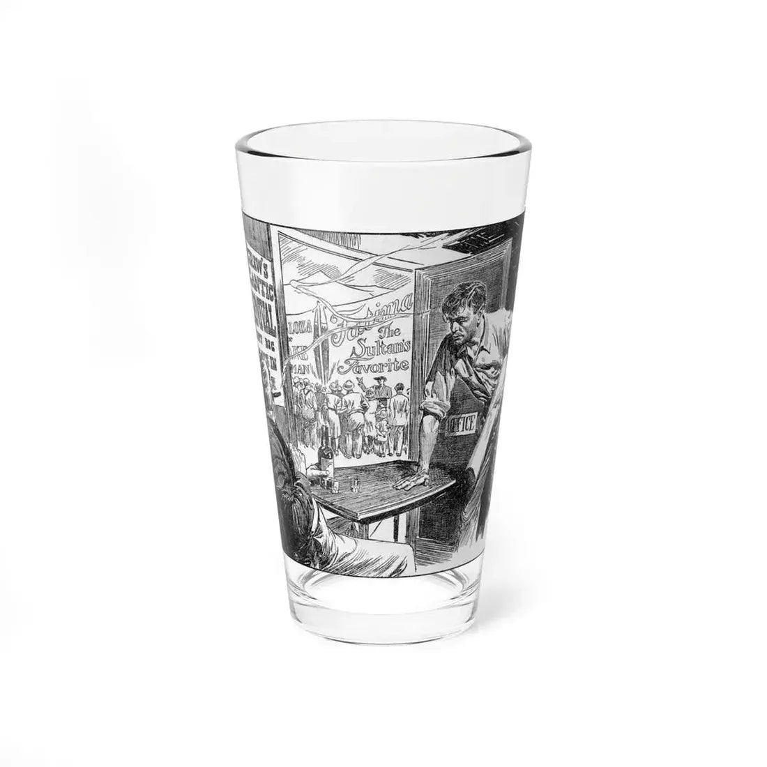 Nightmare Alley, Liberty magazine, January 4, 1947 (Magazine Illustration) Pint Glass 16oz 16oz - Go Mug Yourself