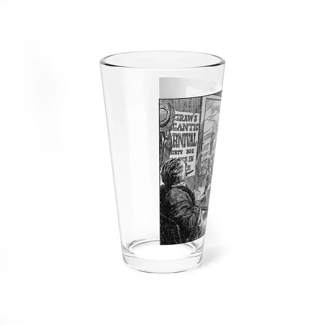 Nightmare Alley, Liberty magazine, January 4, 1947 (Magazine Illustration) Pint Glass 16oz - Go Mug Yourself