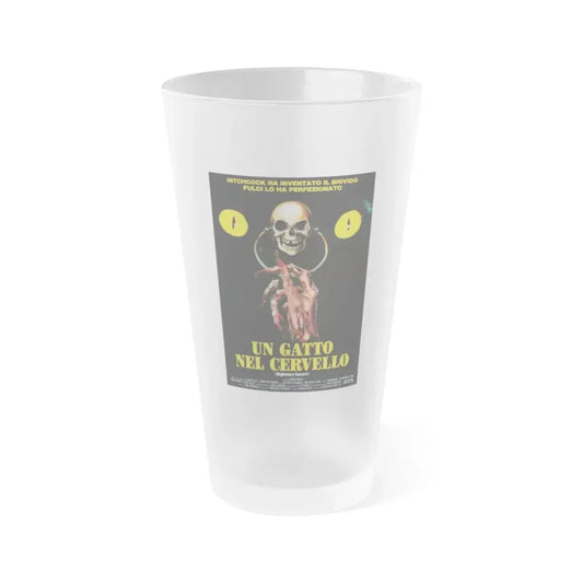 NIGHTMARE CONCERT (A CAT IN THE BRAIN) 1990 Movie Poster - Frosted Pint Glass 16oz 16oz Frosted - Go Mug Yourself