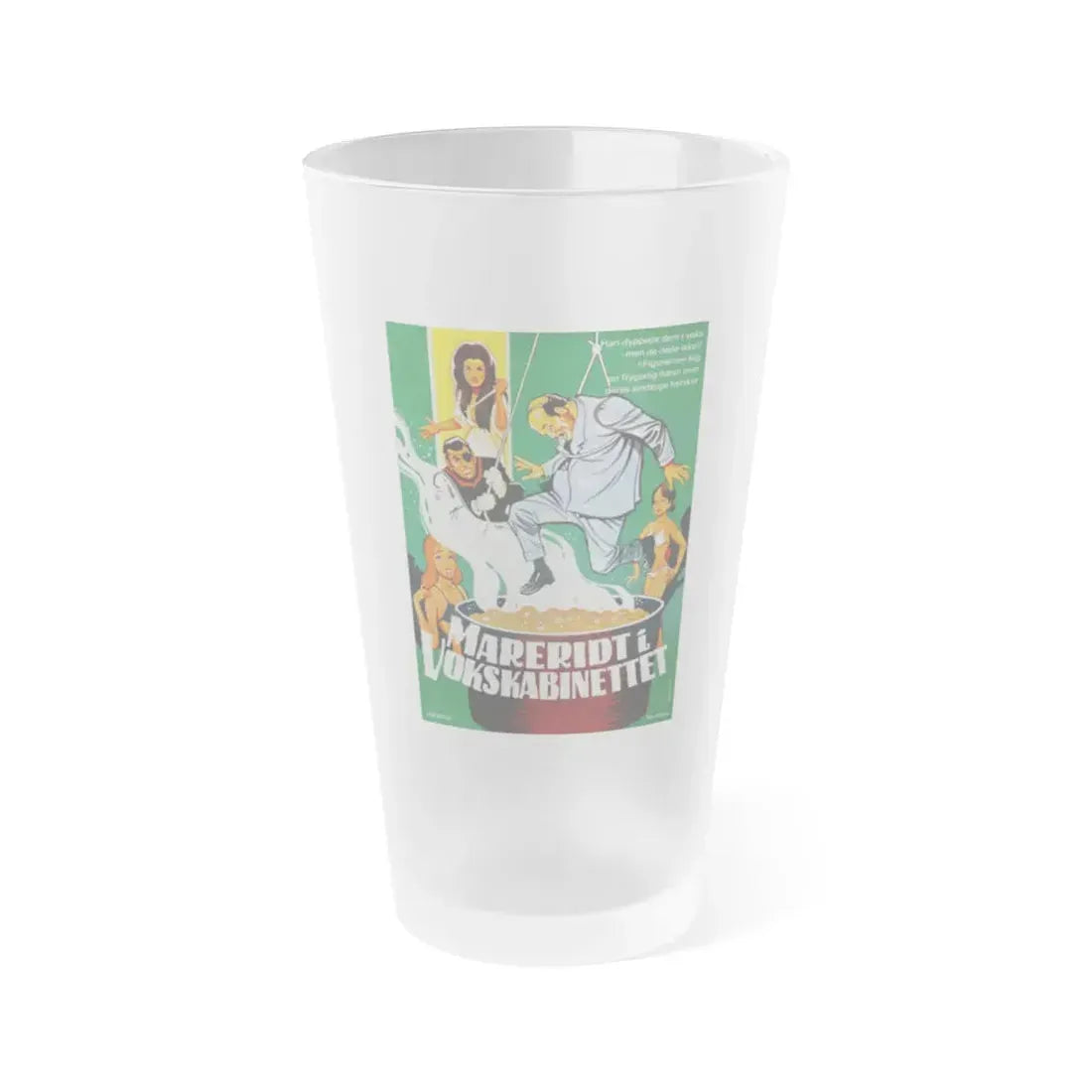 NIGHTMARE IN WAX (DANISH) 1969 Movie Poster - Frosted Pint Glass 16oz 16oz Frosted - Go Mug Yourself